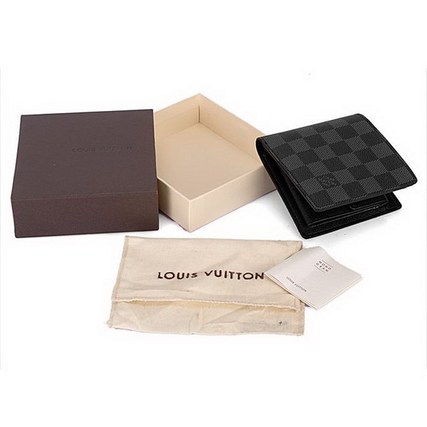 Louis Vuitton Damier Graphite Canvas Marco Wallet N62664 Louis Vuitton Damier Graphite Canvas Marco Wallet N62664