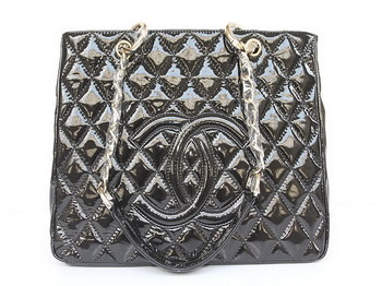 Chanel Quilted CC Tote Bag 35626 Black