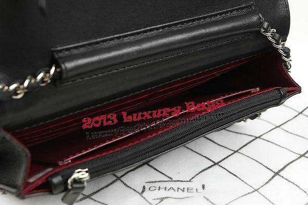 Chanel mini Flap Bag CHA33814 Black Original Sheepskin Leather Silver Chanel mini Flap Bag CHA33814 Black Original Sheepskin Leather Silver