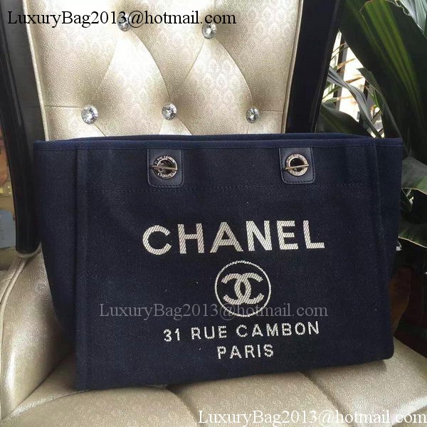 Chanel Medium Canvas Tote Shopping Bag A1679M Black Chanel Medium Canvas Tote Shopping Bag A1679M Black