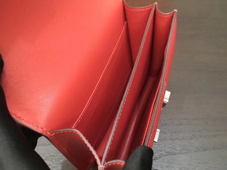Hermes Constance Bag Original Calfskin Leather H9910 Red Hermes Constance Bag Original Calfskin Leather H9910 Red