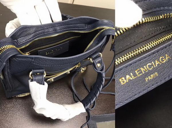 Balenciaga Giant City Gold Studs Handbag B084336 Blue Balenciaga Giant City Gold Studs Handbag B084336 Blue