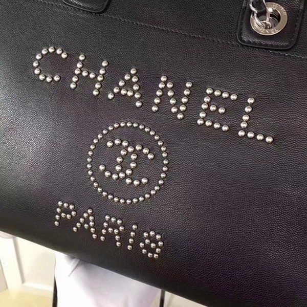 Chanel Tote Bag Calfskin Leather CHA3627 Black Chanel Tote Bag Calfskin Leather CHA3627 Black