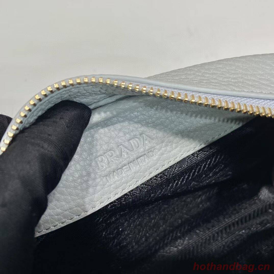 Prada Leather bag with shoulder strap 1DH781 light blue Prada Leather bag with shoulder strap 1DH781 light blue