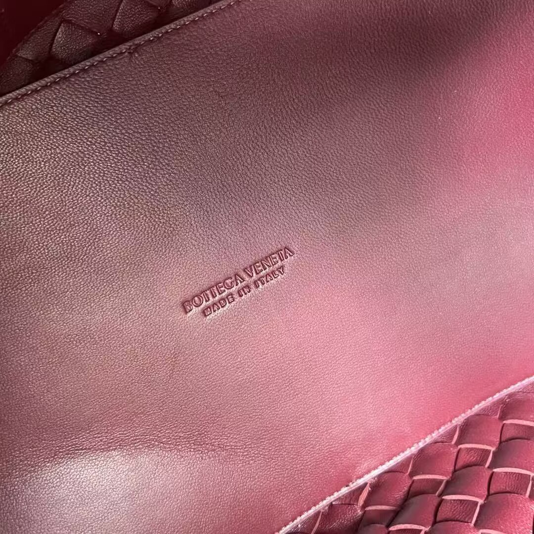 Bottega Veneta Andiamo Pepites Original Leather Large Bag 743575 Wine