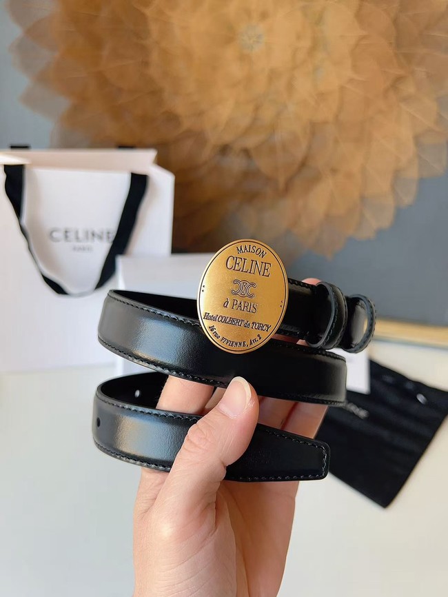 Celine Thin Plate Belt IN 25MM Taurillon Leather B10673-2 Celine Thin Plate Belt IN 25MM Taurillon Leather B10673-2