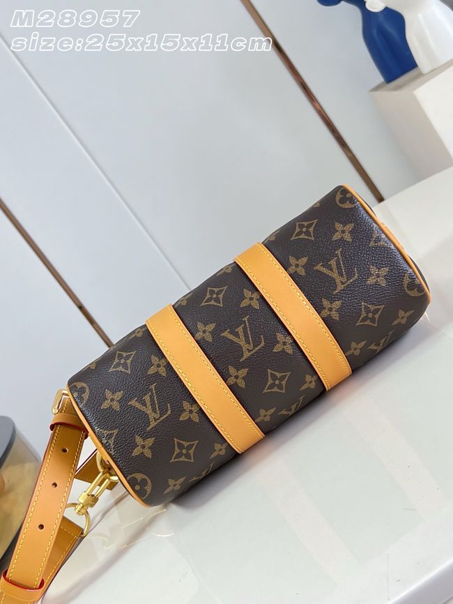 Louis Vuitton Keepall Bandouliere 25 M28957 brown