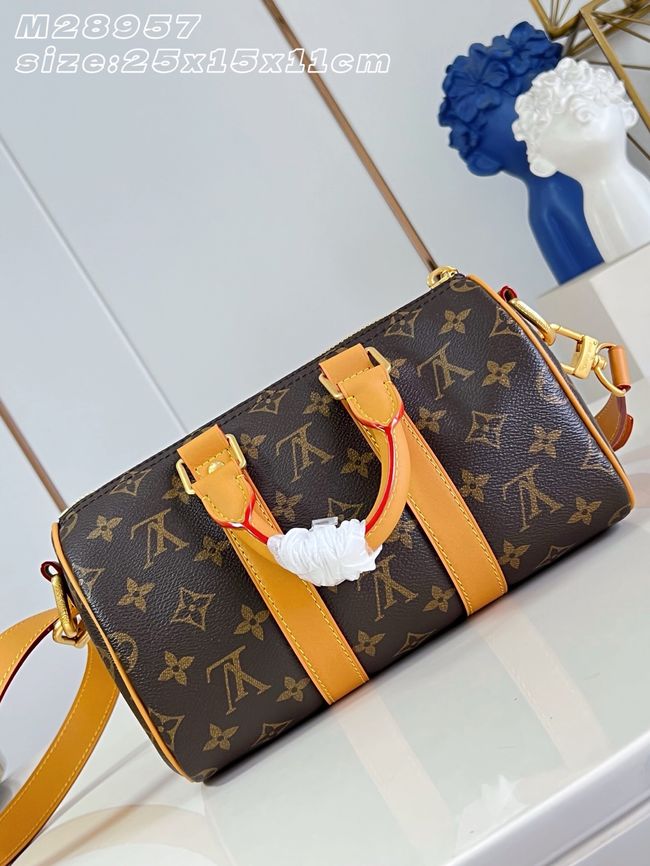 Louis Vuitton Keepall Bandouliere 25 M28957 brown