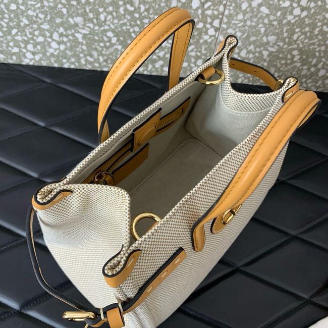 ALENTINO GARAVANI ANTIBES small Canvas leather bag WB0R20 tobacco ALENTINO GARAVANI ANTIBES small Canvas leather bag WB0R20 tobacco