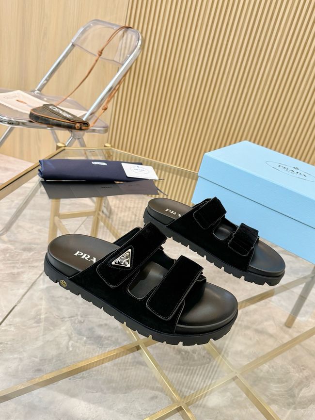 Prada Nubuck slides 1XZ794-4 Prada Nubuck slides 1XZ794-4