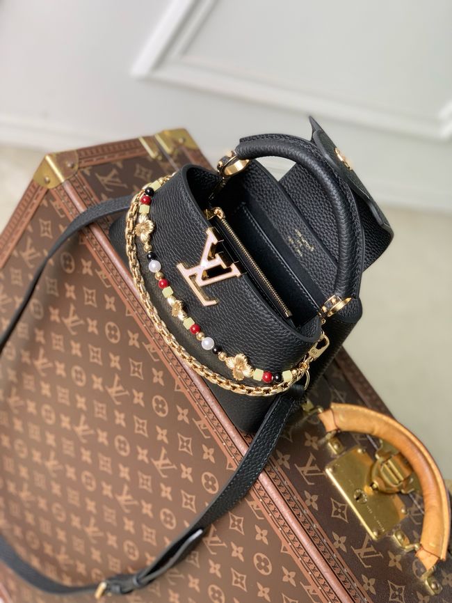 Louis Vuitton Capucines East-West Mini M28198 black