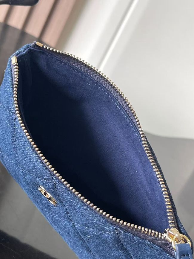 CHANEL Small Tote AS5951 Beige & blu