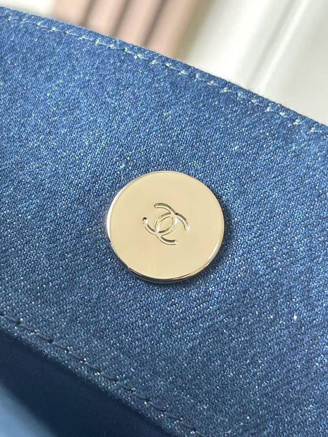 CHANEL Small Tote AS5951 Beige & blu