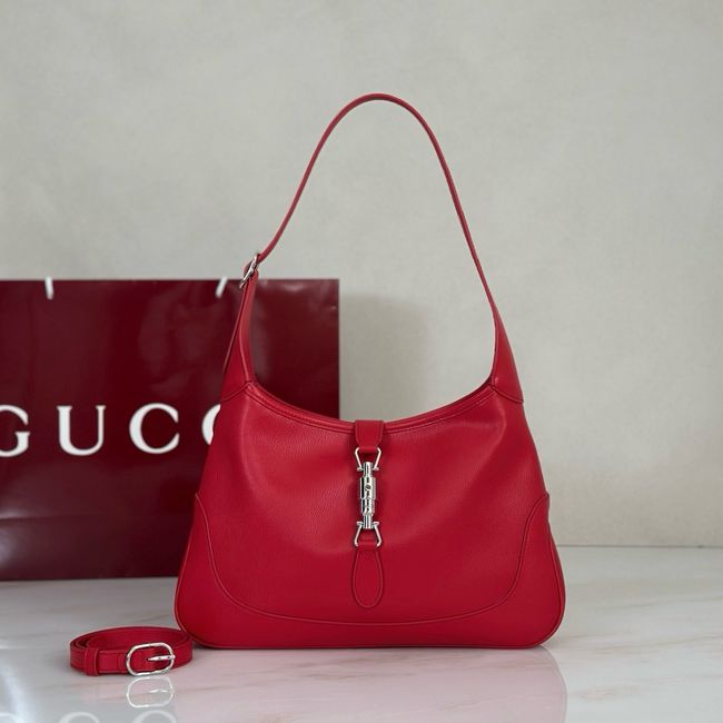 Gucci Jackie 1961 medium shoulder bag leather 863136 red Gucci Jackie 1961 medium shoulder bag leather 863136 red