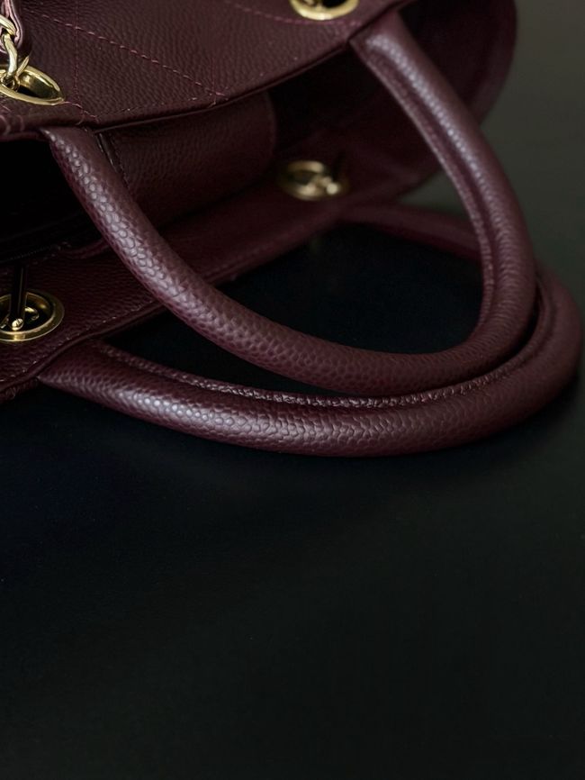 Chanel Small Shopping Bag AS6025 Burgundy Chanel Small Shopping Bag AS6025 Burgundy