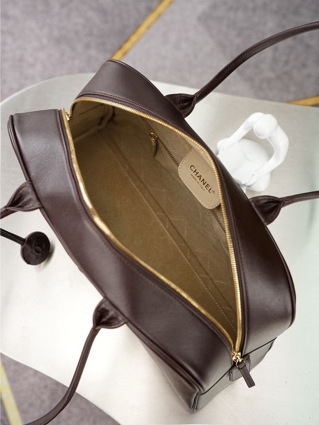 Chanel Large Bowling Bag AS6211 dark brown Chanel Large Bowling Bag AS6211 dark brown
