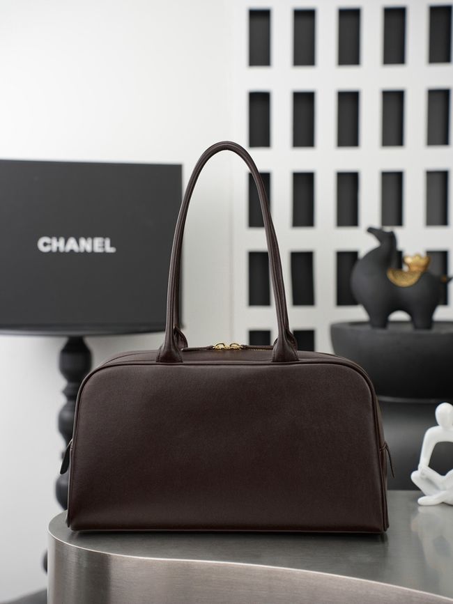 Chanel Large Bowling Bag AS6211 dark brown Chanel Large Bowling Bag AS6211 dark brown