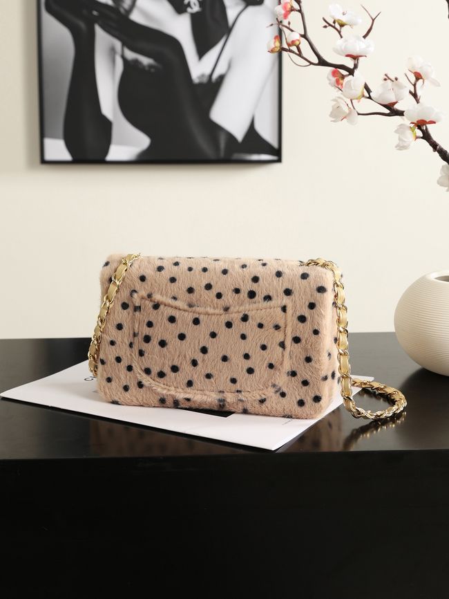 Chanel MINI FLAP BAG AS1116 Light Beige & Black Chanel MINI FLAP BAG AS1116 Light Beige & Black