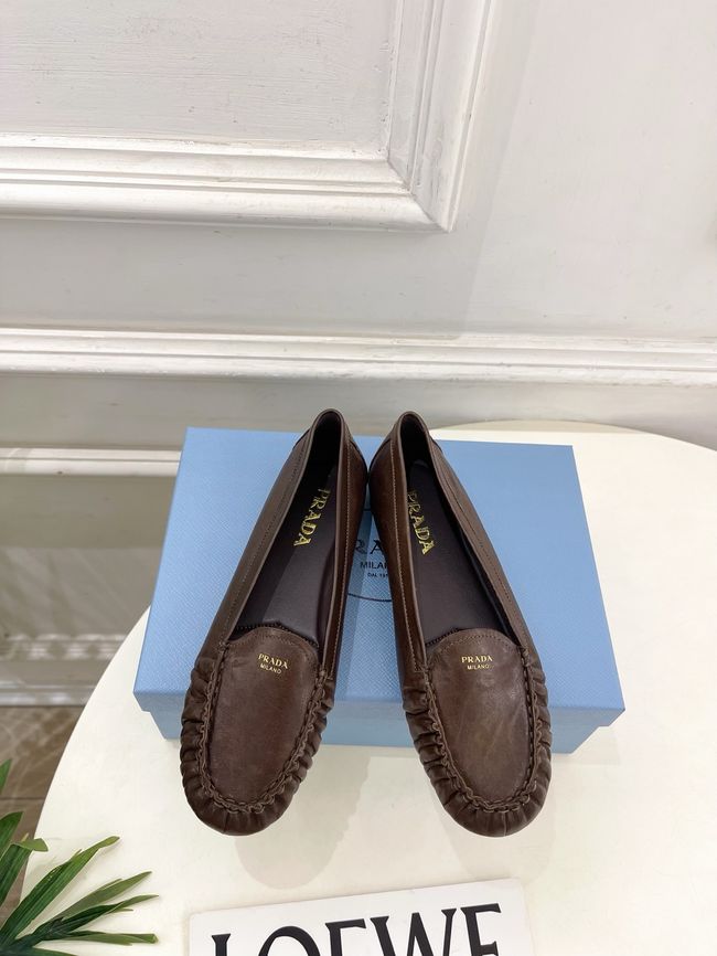 Prada Shuffle antiqued leather loafers 64173-4 Prada Shuffle antiqued leather loafers 64173-4