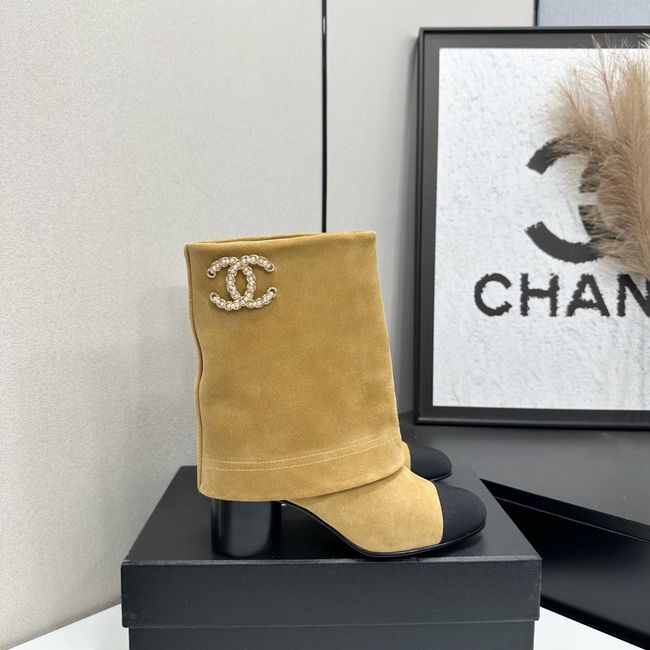 Chanel Mid-Calf Boots Calfskin 64183-3 Chanel Mid-Calf Boots Calfskin 64183-3
