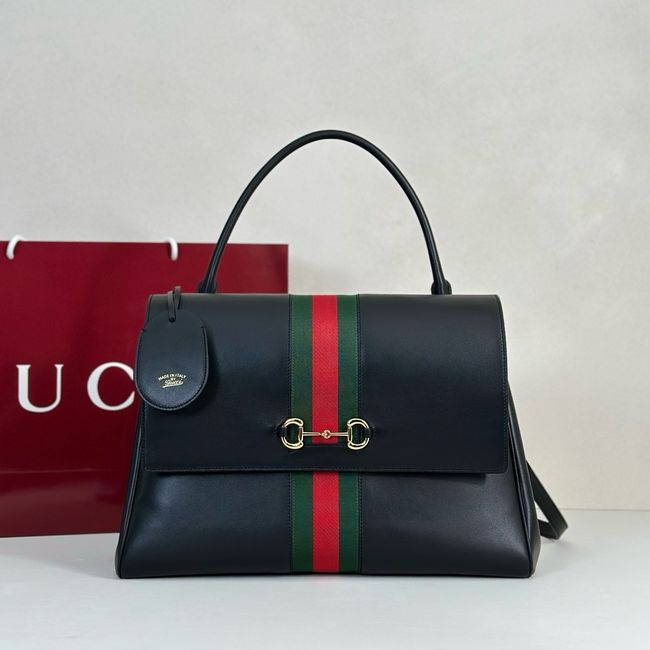Gucci Paparazzo large top handle bag 875019 black leather Gucci Paparazzo large top handle bag 875019 black leather