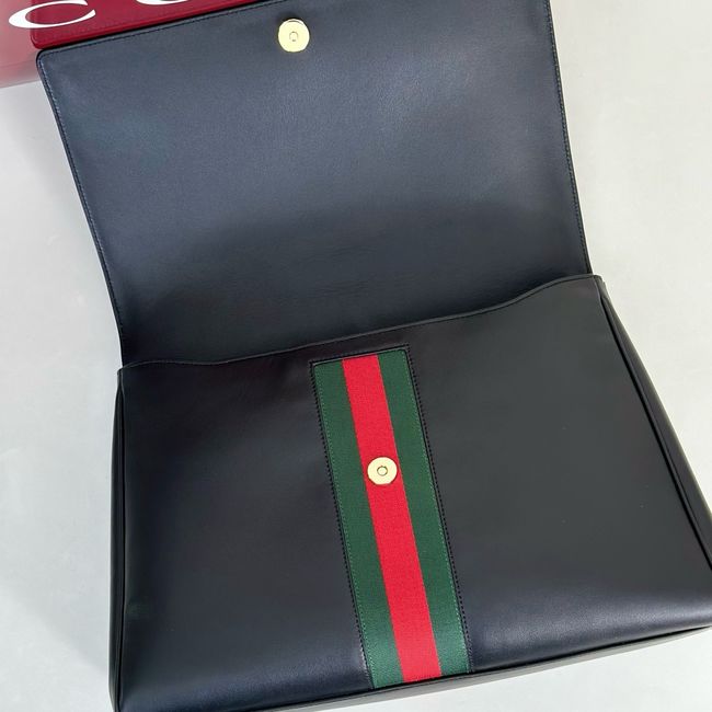 Gucci Paparazzo large top handle bag 875019 black leather Gucci Paparazzo large top handle bag 875019 black leather
