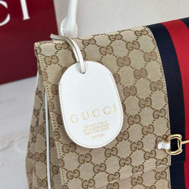 Gucci Paparazzo large top handle bag 875019 white&brown Gucci Paparazzo large top handle bag 875019 white&brown