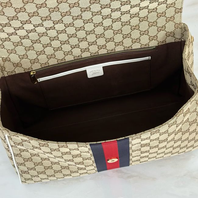 Gucci Paparazzo large top handle bag 875019 white&brown Gucci Paparazzo large top handle bag 875019 white&brown
