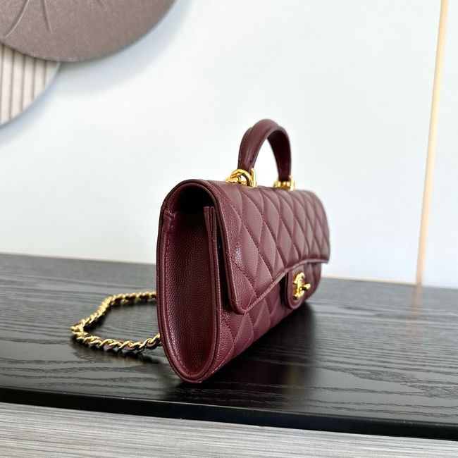 Chanel Clutch with chain AP5280 Burgundy Chanel Clutch with chain AP5280 Burgundy