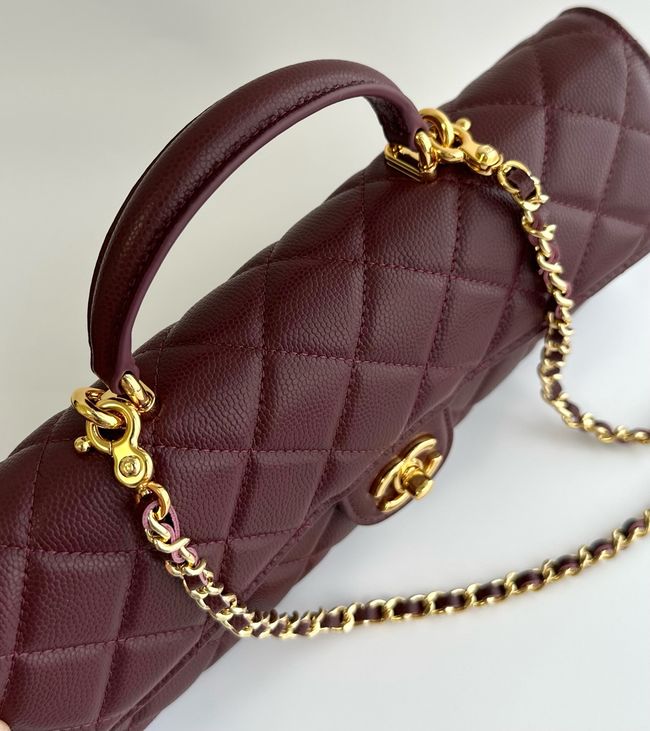 Chanel Clutch with chain AP5280 Burgundy Chanel Clutch with chain AP5280 Burgundy