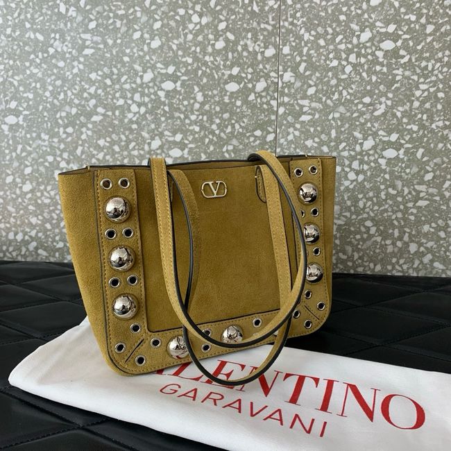 VALENTINO NELLCOTE small suede Handbag WB0R78 brown VALENTINO NELLCOTE small suede Handbag WB0R78 brown