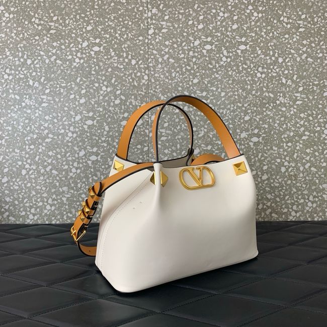 VALENTINO small Sheepskin Shoulder Bag 0112S white&brown