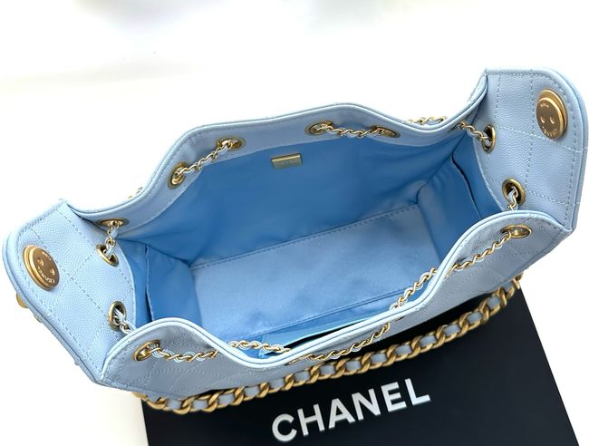 CHANEL 25 Mini Handbag AS5631 sky blue CHANEL 25 Mini Handbag AS5631 sky blue