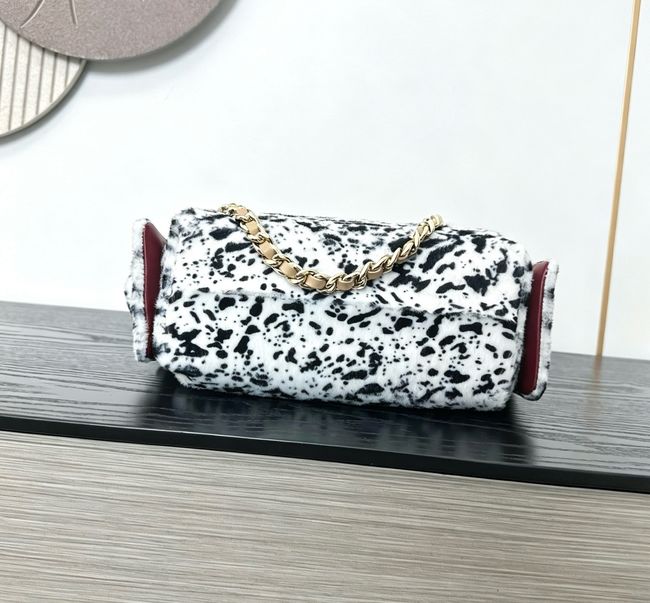 CHANEL 25 Mini Handbag AS5631 white & Black