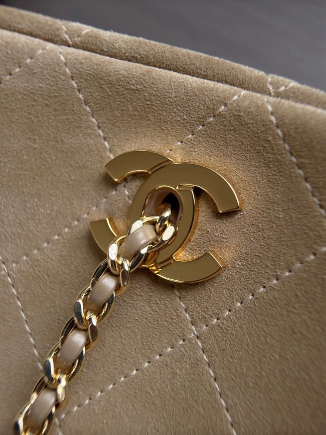 CHANEL Medium Flapbag AS6406 Dark Beige CHANEL Medium Flapbag AS6406 Dark Beige