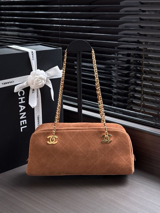 CHANEL Medium Flapbag AS6406 brown