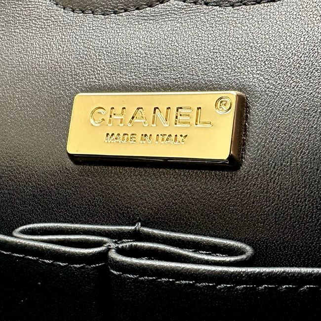Chanel Classic 11.12 Handbag A01112 Embroidered Denim black Chanel Classic 11.12 Handbag A01112 Embroidered Denim black