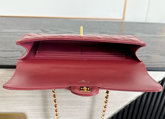 Chanel Clutch with chain Sheepskin AP5280 Burgundy
