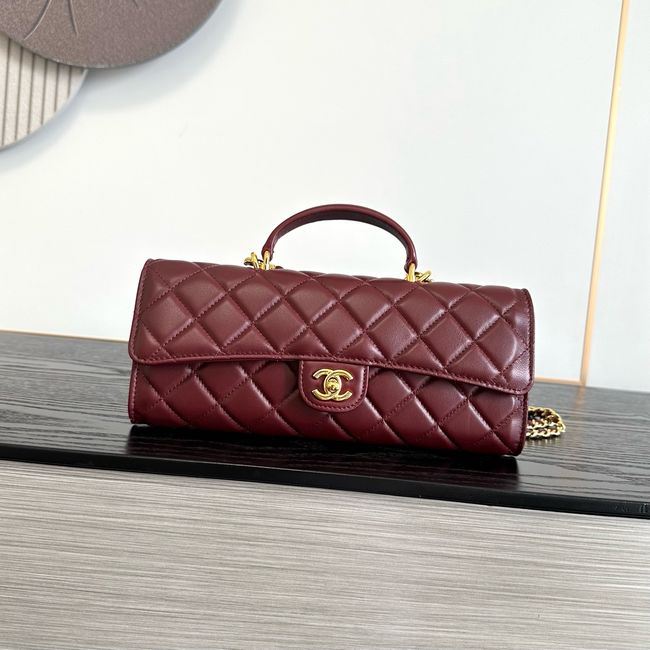 Chanel Clutch with chain Sheepskin AP5280 Burgundy