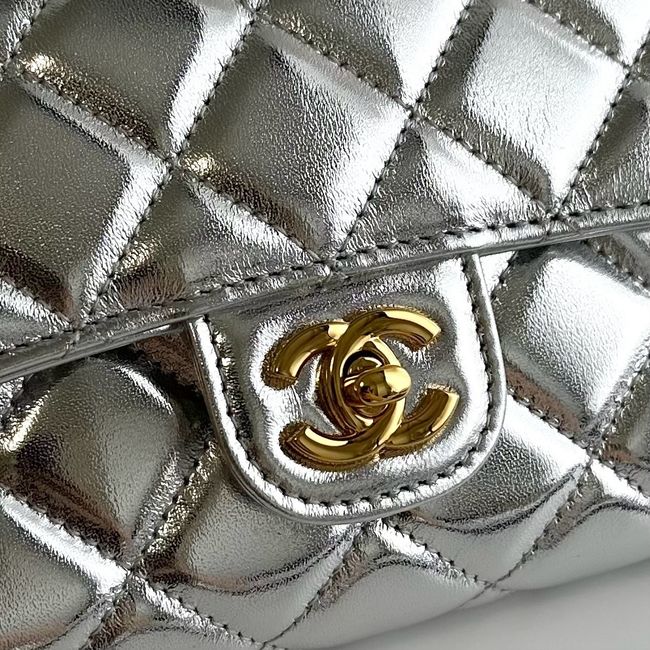 Chanel Clutch with chain Sheepskin AP5280 Silver