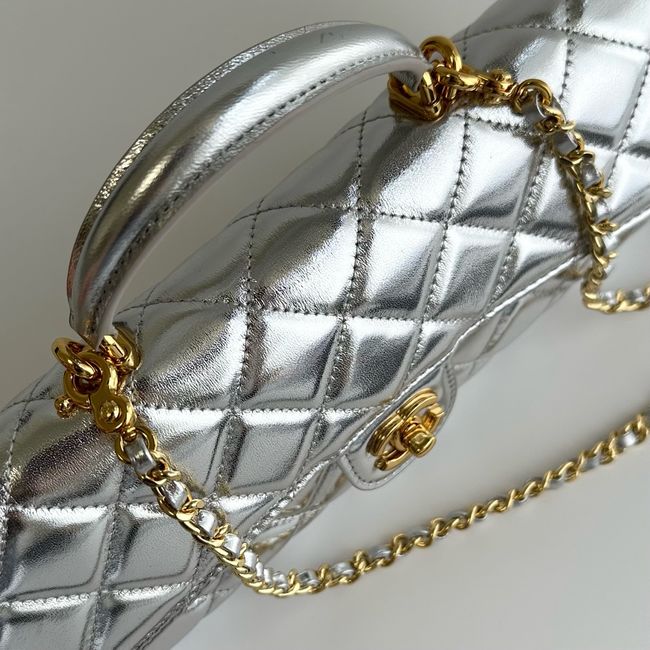 Chanel Clutch with chain Sheepskin AP5280 Silver