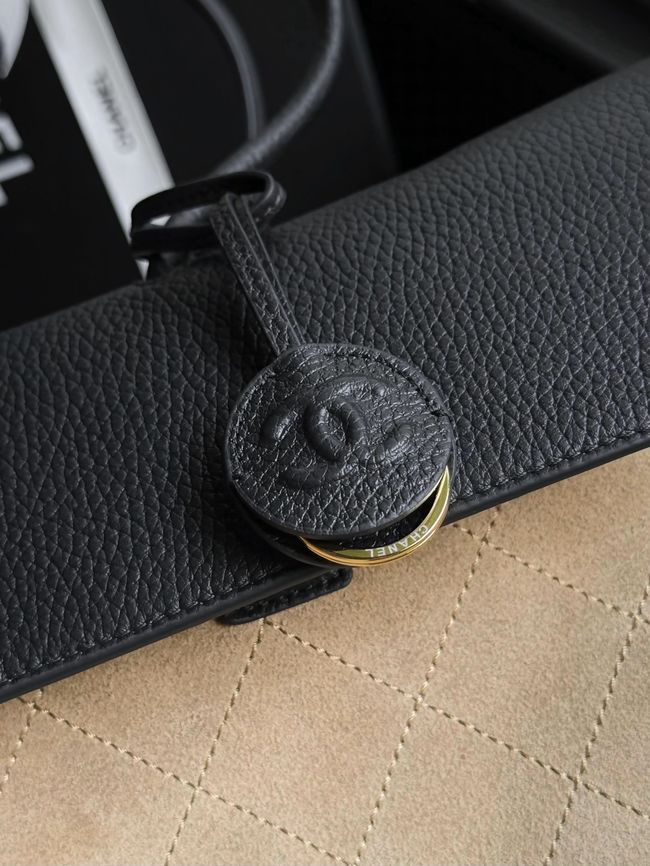 Chanel Large Shopping Bag AS6289 black&dark Beige Chanel Large Shopping Bag AS6289 black&dark Beige