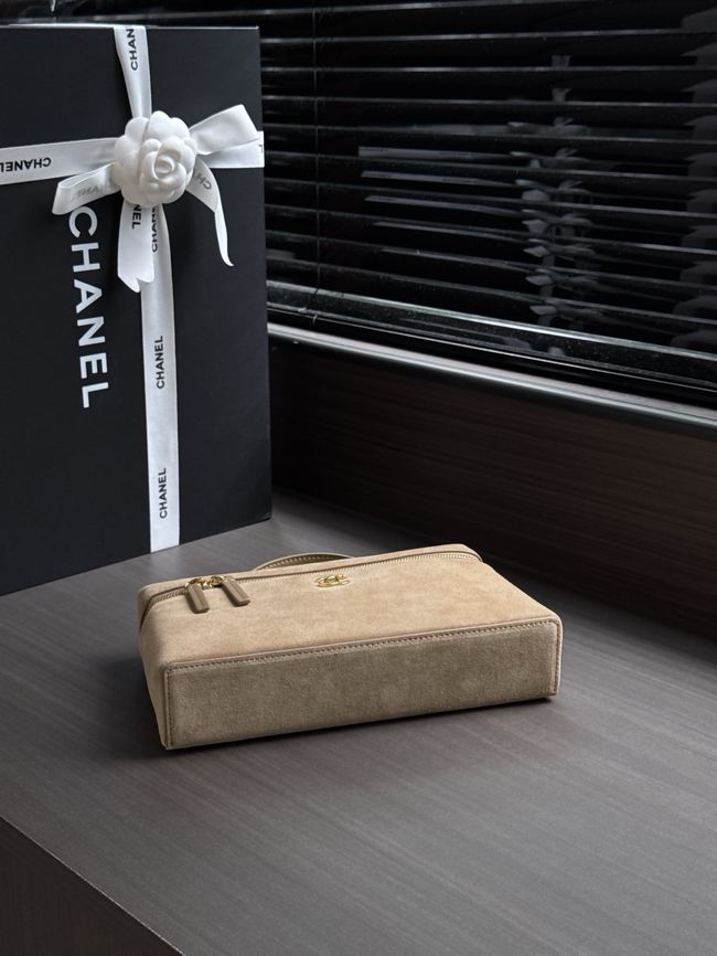 Chanel Large Vanity with chain AP5347 dark Beige