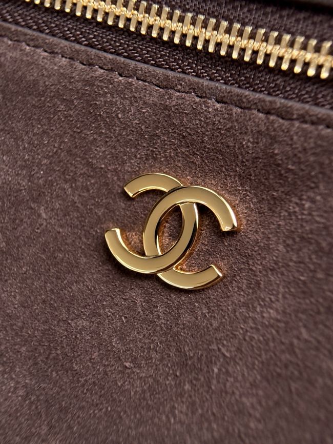 Chanel Large Vanity with chain AP5347 dark brown Chanel Large Vanity with chain AP5347 dark brown