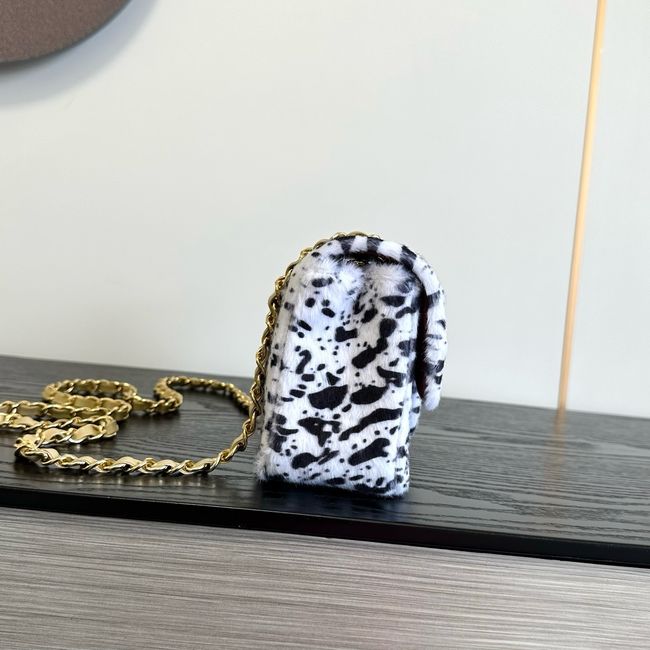 Chanel MINI FLAP BAG AS1116 white & Black Chanel MINI FLAP BAG AS1116 white & Black