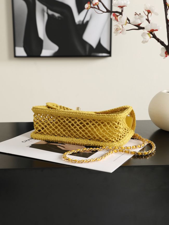 Chanel Small Flap Bag AS6157 yellow Chanel Small Flap Bag AS6157 yellow