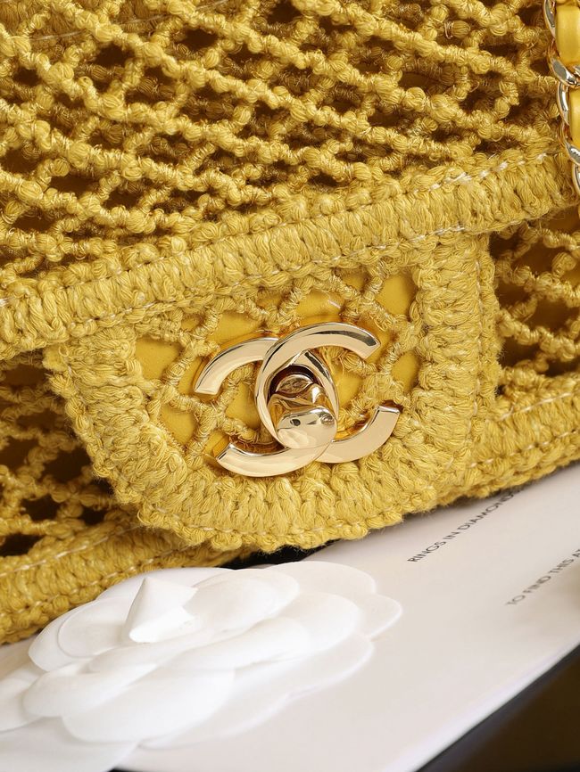 Chanel Small Flap Bag AS6157 yellow Chanel Small Flap Bag AS6157 yellow