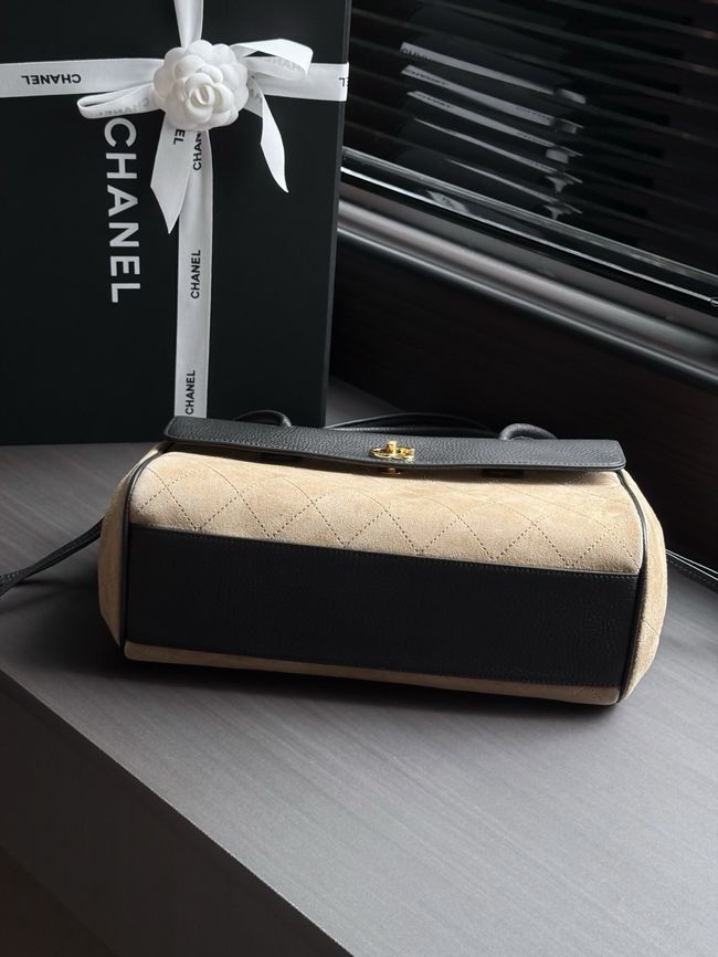 Chanel Small Shopping Bag AS6288 black&dark Beige Chanel Small Shopping Bag AS6288 black&dark Beige