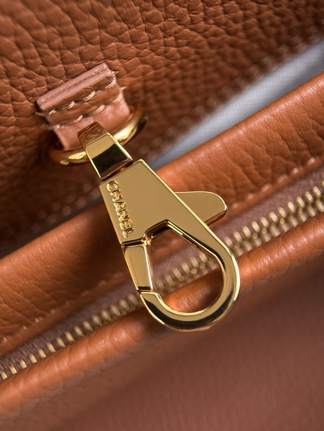 Chanel Small Shopping Bag AS6288 brown&dark Beige Chanel Small Shopping Bag AS6288 brown&dark Beige