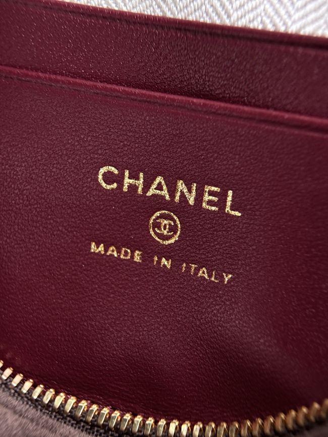 Chanel Vanity with chain AP5346 dark brown Chanel Vanity with chain AP5346 dark brown